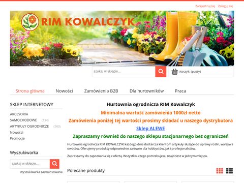 Hurtownia - sklep ogrodniczy online