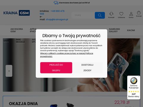 Sklep z Akcesoriami do Telefonów Komórkowych - krainagsm.pl
