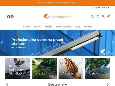 Kolce odstraszające ptaki - KolceOchronne.pl