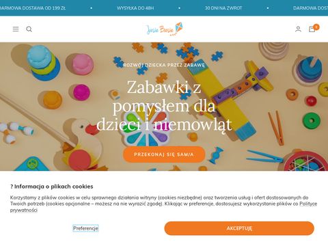 Sklep internetowy z zabawkami dla maluchów - jasiebasie.pl