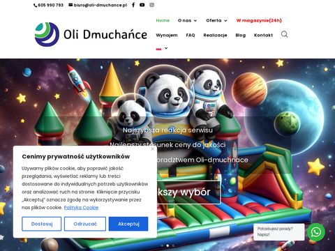 Produkcja placów zabaw i parki trampolin - oli-dmuchance.pl