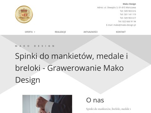 Spinki do mankietów od Mako Design