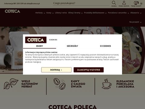 Sklep z herbatą i kawą, https://coteca.pl/