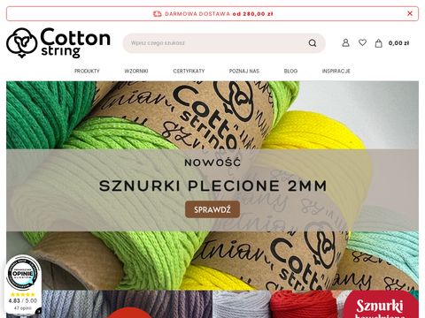 Cotton String Sznurki Odzieżowe