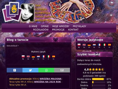 Wylosuj kartę tarota - blog.otylia.pl