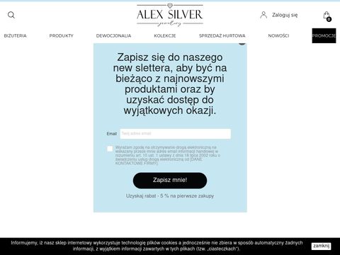 Sklep z biżuterią Białystok - Alex Silver