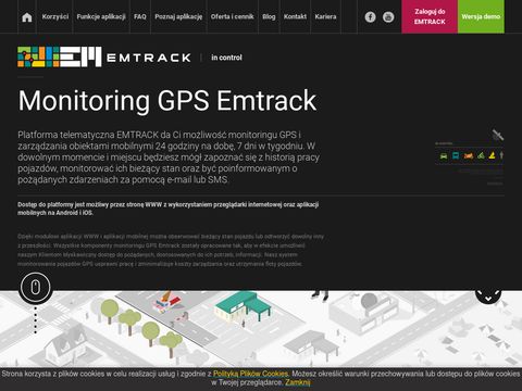 Monitoring GPS kierowców - emtrack.eu