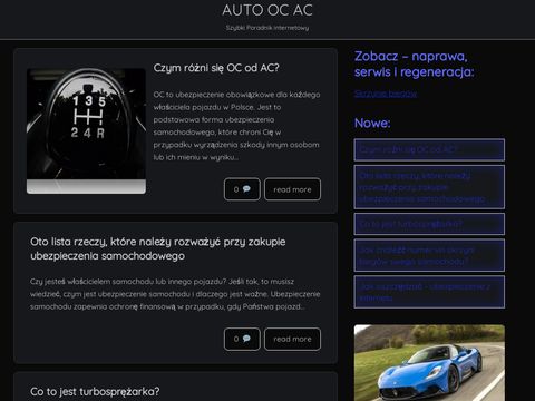 Auto OC&AC - porady ubezpieczeniowe