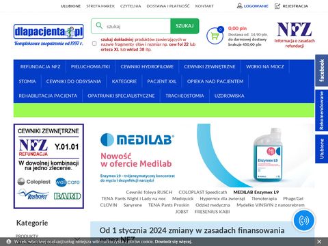 Www.dlapacjenta.pl - sklep medyczny i zielarski