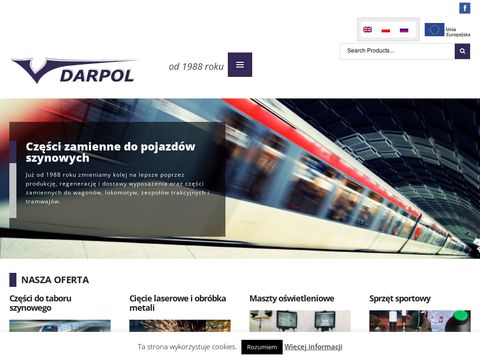 DarPol Bydgoszcz - laserowe cięcie metali oraz produkcja i usługi dla kolejnictwa.