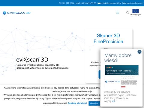 evixscan3d.pl - Skanowanie do CAD