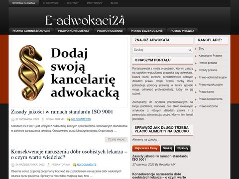 Szukasz adwokata? Wejdź na E-adwokaci24.pl