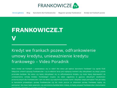 Kredyty frankowe kancelaria Lublin - frankowicze.tv