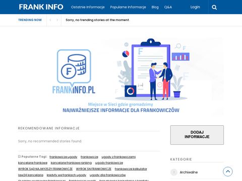 Frankowicze najnowsze wiadomości - frankinfo.pl