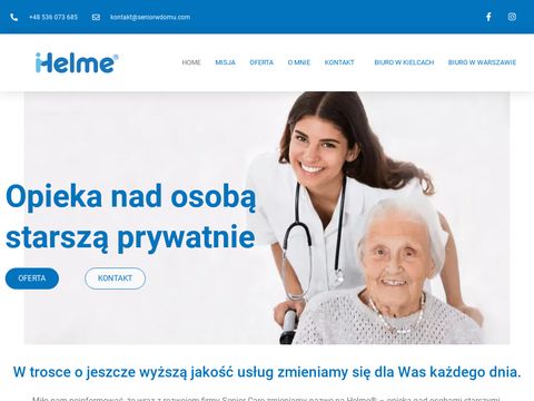 Opieka nad osobami starszymi | Helme Kraków