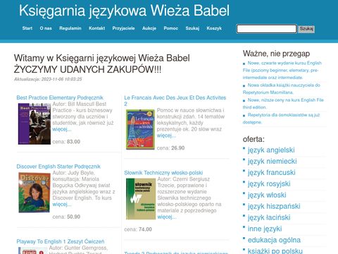 Księgarnia językowa Wieża Babel