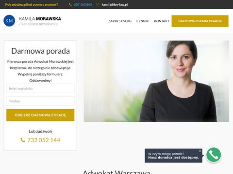 Adwokat Warszawa | Kancelaria Adwokacka Kamila Morawska