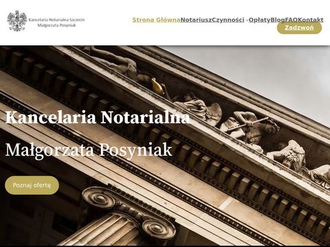 Notariusz Szczecin Małgorzata Posyniak
