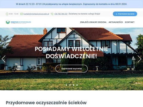Montaż oczyszczalni - montazoczyszczalni.pl