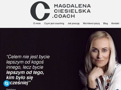 Coaching osobisty - umów się na 30-minutową darmową sesję coachingową z Coach Magdaleną Ciesielską