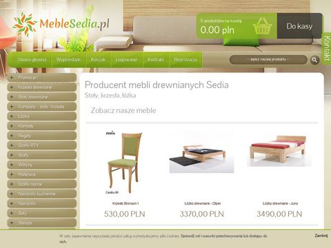 Meblesedia.pl - krzesła, stoły, łóżka, komody, salon, jadalnia