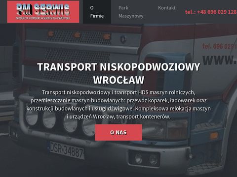 Rrelokacja maszyn i urządzeń - niskopodwoziowy.pl