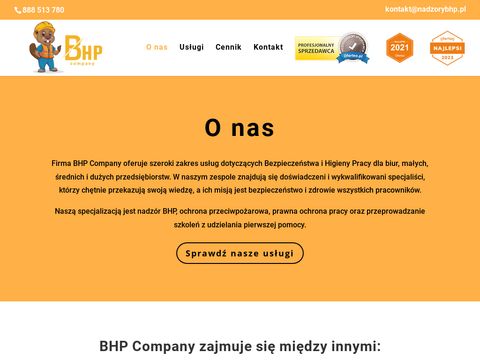 nadzorybhp.pl - szkolenia wstępne BHP