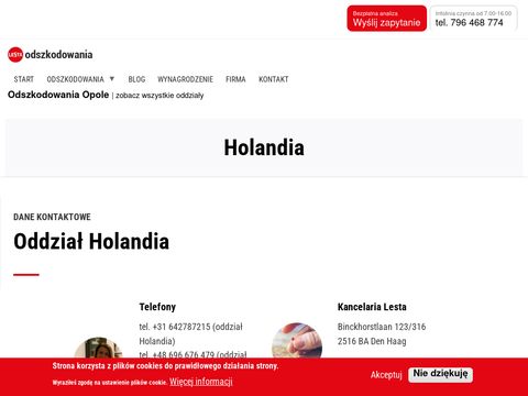 Wypadek w Holandii - odszkodowania.nl