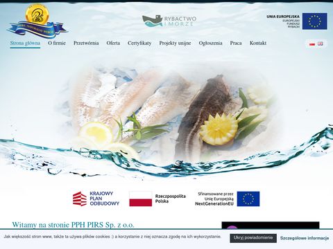 Pirs Sp. z o.o. Eksport, import, przetwórstwo rybne hurtownie rybne