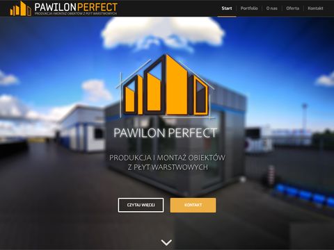 www.pawilon-perfect.pl garaż z płyt warstwowych