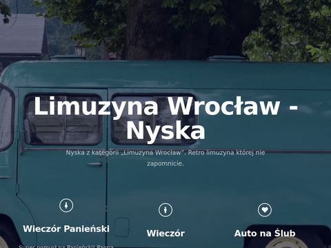 Wynajem limuzyny - Legnica, Wrocław - Retronyska.com