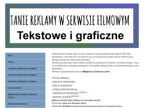Tania reklama w internecie,linki, bannery, link anchor. od 1 zł