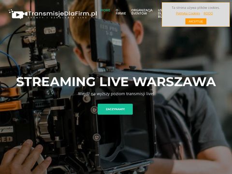 Transmisje internetowe, live Warszawa
