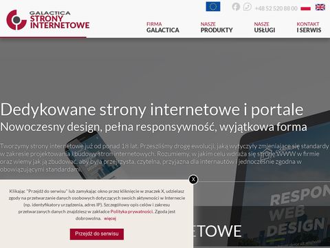 Projektowanie stron internetowych Bydgoszcz - stronywww.galactica.pl