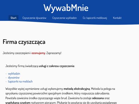 WywabMnie Kraków - Firma piorąca wykładziny