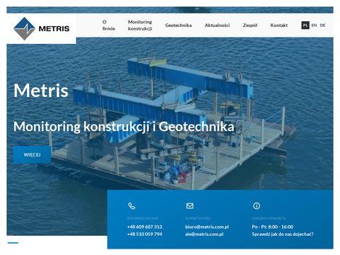 Monitoring konstrukcji - Metris Sp. z o.o.