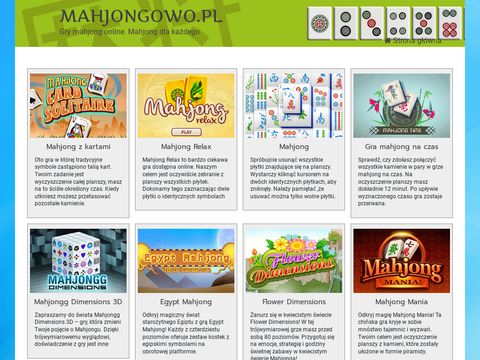 Gra logiczna mahjong