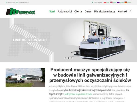 www.matusewicz.pl budowa galwanizerni