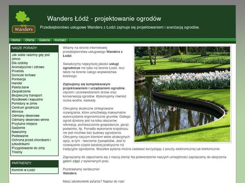 Wanders Łódź - aranżacja ogrodów