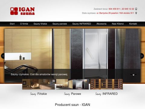 Producent saun fińskich • Sauny fińskie, parowe | IGAN