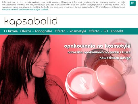 Opakowania na płyty CD - opakowania na kosmetyki - Kapsabolid.com.pl
