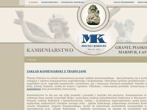 Kubicki Maciej Zakład kamieniarski