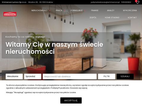 Sprzedaż i wynajem - mieszkania, domy - Kraków - Emmerson