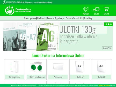 Drukarnia internetowa offset tanie ulotki www.drukowalnia.pl