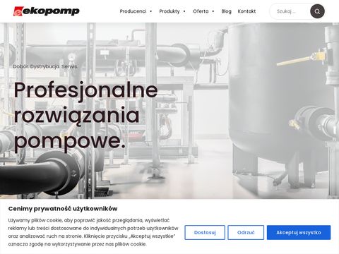 EKOPOMP - Pompy przemysłowe. Dobór i dystrybucja.