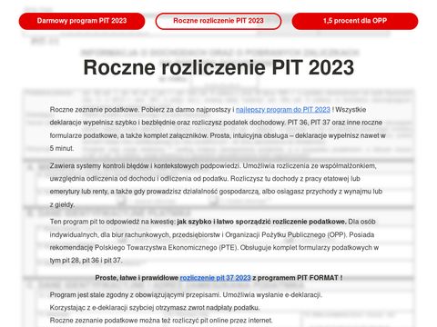 format-pit.pl Najprostsze pity, program do pit 2020