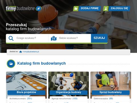 Firmybudowlane.pl - dodaj ogłoszenie budowlane