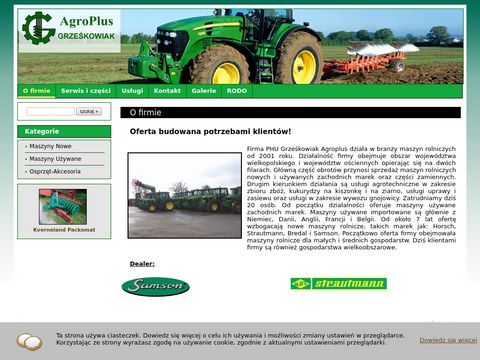 John Deere, Horsch - Ciągniki i maszyny rolnicze Agroplus Grześkowiak