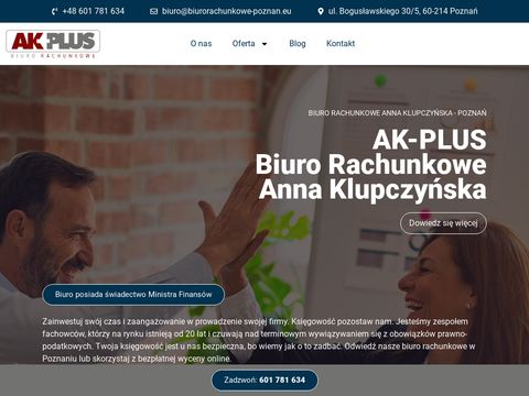 A.K-PLUS rozliczenia podatków Poznań