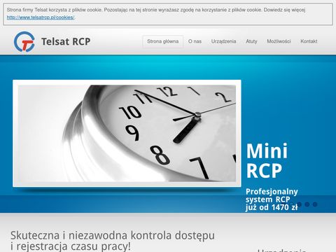Rejestracja czasu pracy oraz kontrola dostępu od Telsat RCP.